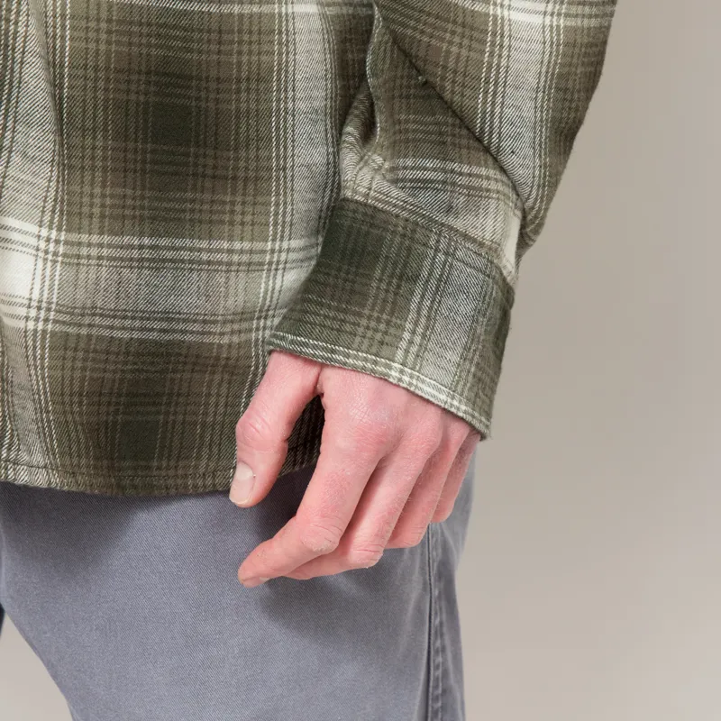 Dubbleware Heritage Check Workshirt Moss Plaid-10