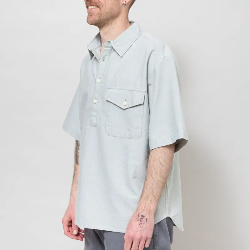 Dubbleware Popover Oxford Shirt Sage-1