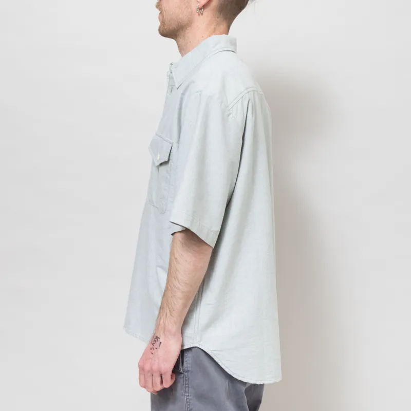 Dubbleware Popover Oxford Shirt Sage-2