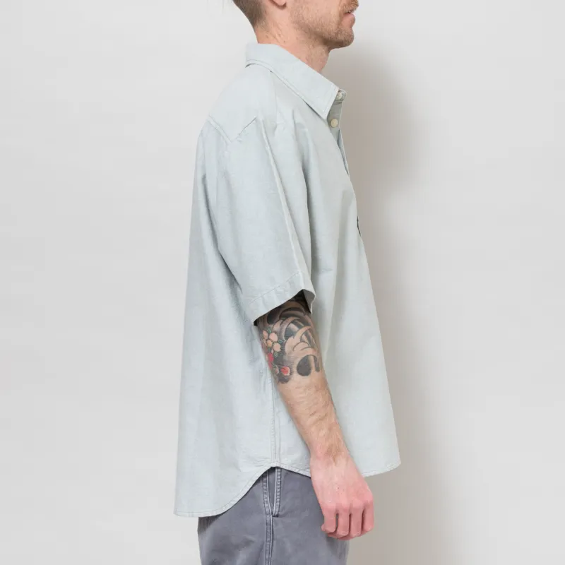 Dubbleware Popover Oxford Shirt Sage-4