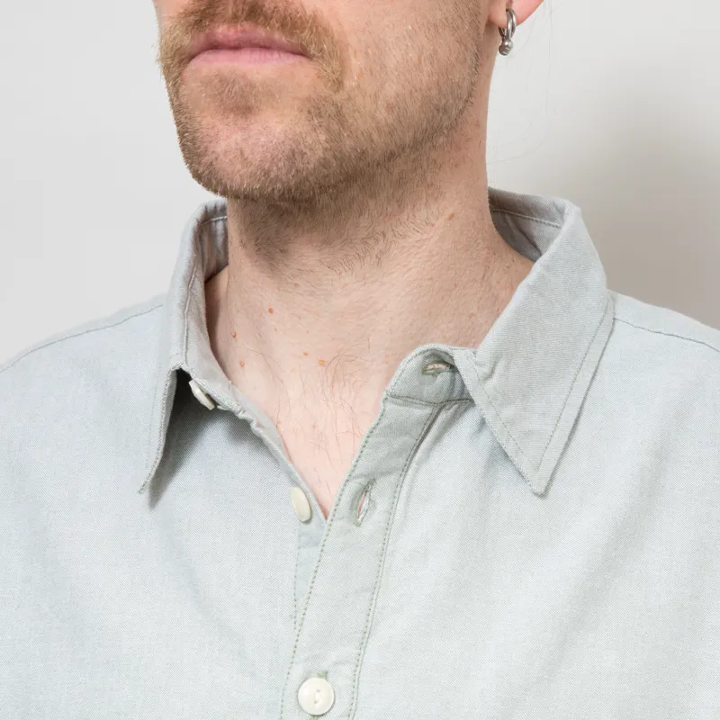 Dubbleware Popover Oxford Shirt Sage-5