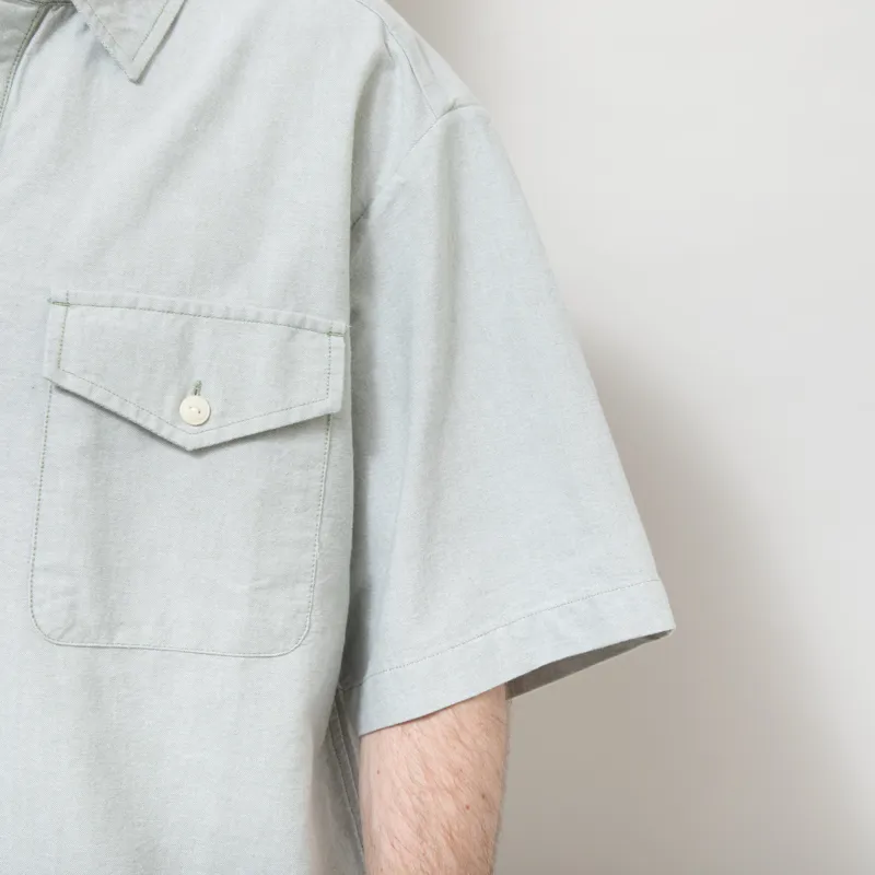 Dubbleware Popover Oxford Shirt Sage-6