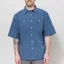 Dubbleware Short Sleeve Workshirt Denim Stripe