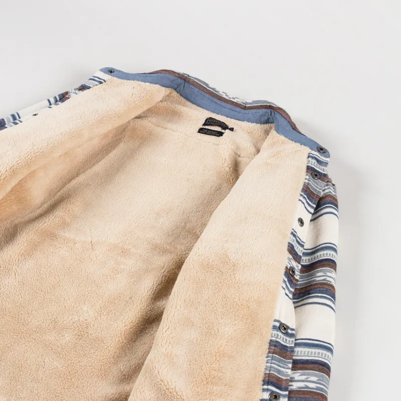 Pendleton Bay City Sherpa Lined Overshirt Saltillo Stripe-4