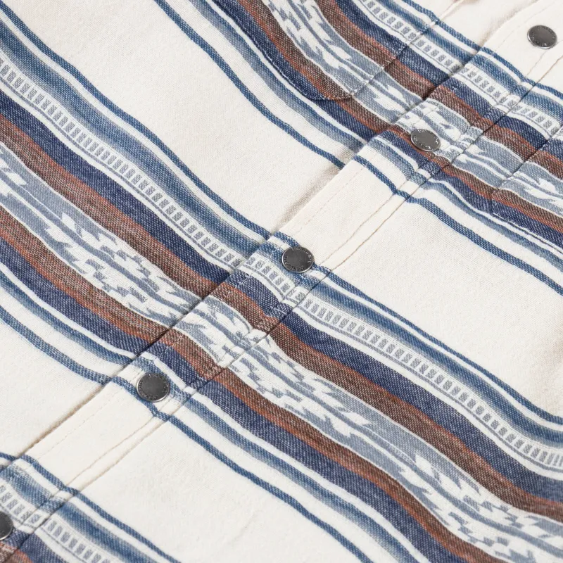 Pendleton Bay City Sherpa Lined Overshirt Saltillo Stripe-7