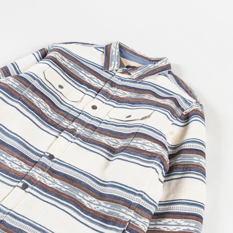 Pendleton Bay City Sherpa Lined Overshirt Saltillo Stripe-3