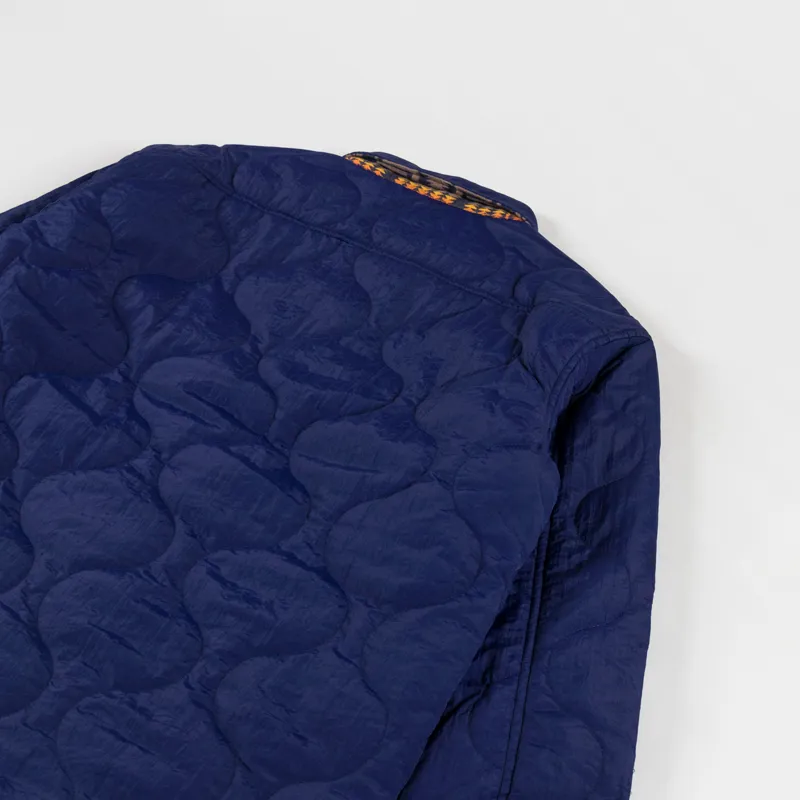 Pendleton Reversible Quilted Overshirt Harding Navy-8