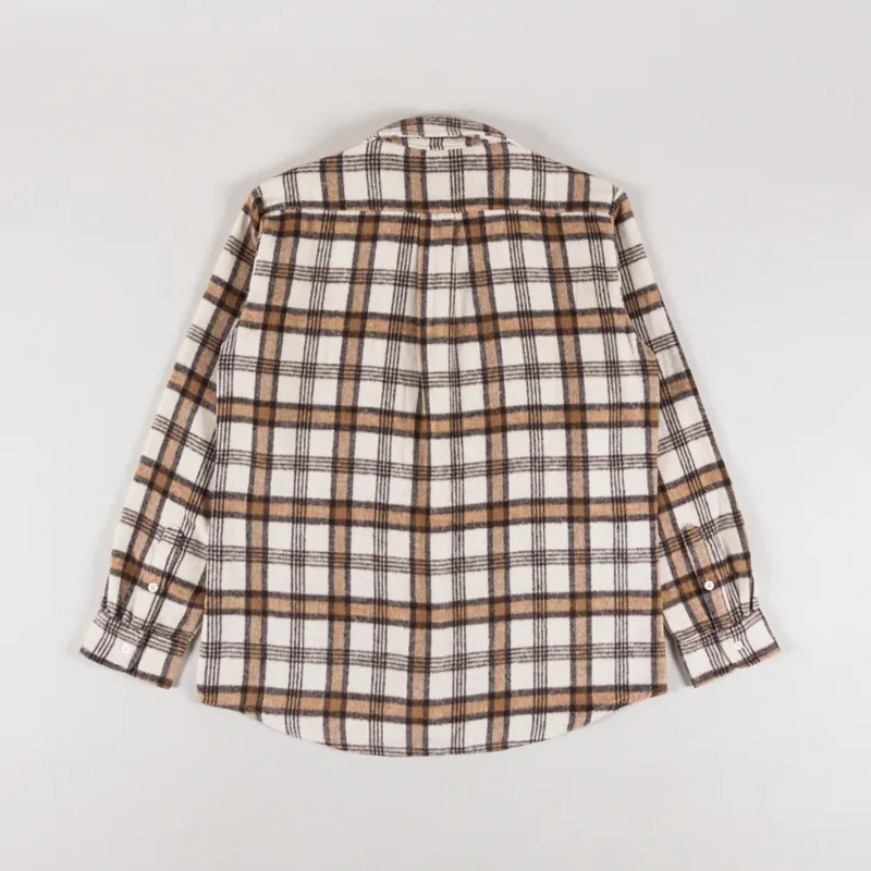 Rhythm Womens Ocean Side Flannel Shirt White-5