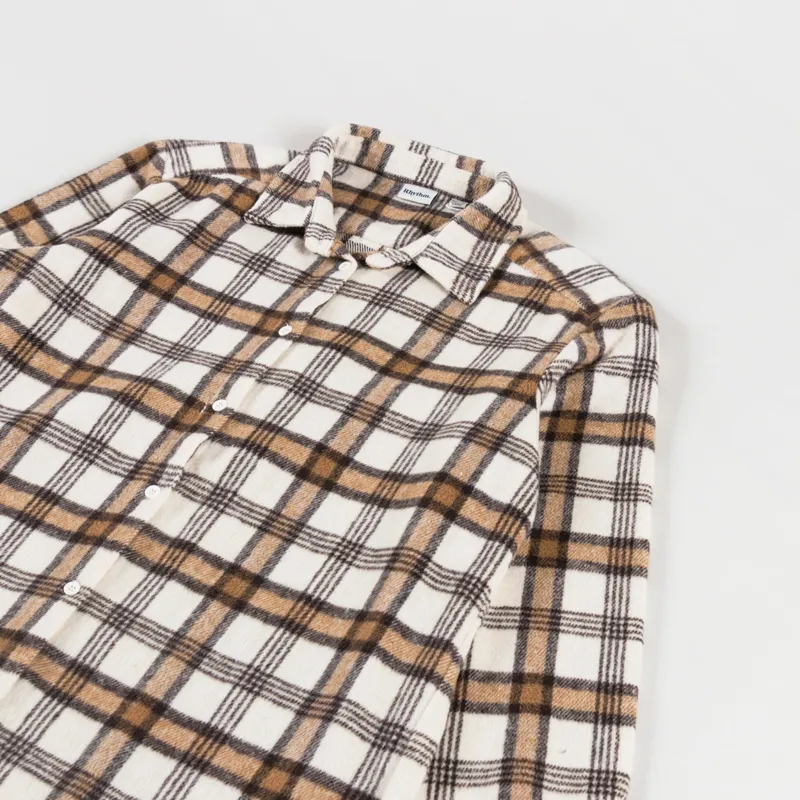 Rhythm Womens Ocean Side Flannel Shirt White-6