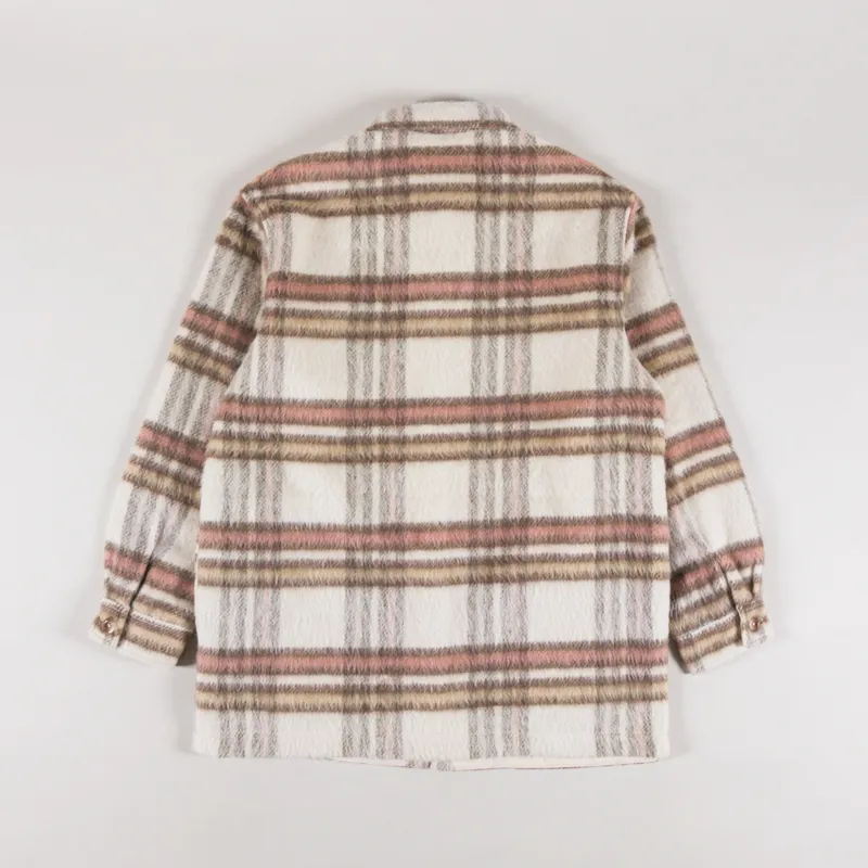 Rhythm Womens Long Check Shacket Latte-5