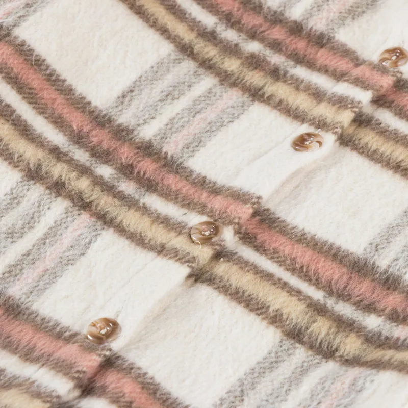 Rhythm Womens Long Check Shacket Latte-9