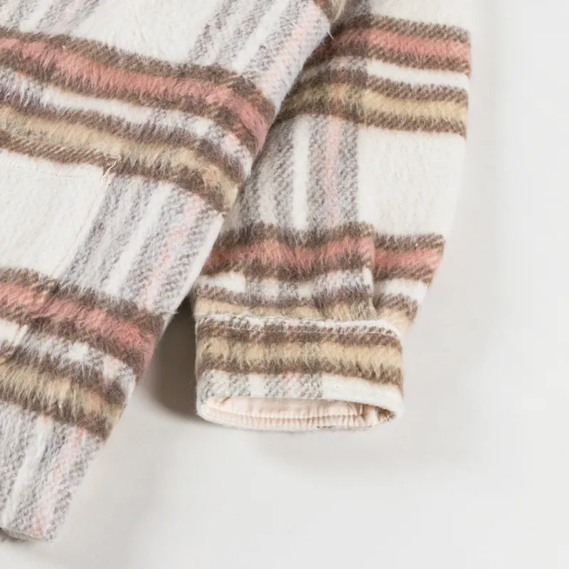 Rhythm Womens Long Check Shacket Latte-11