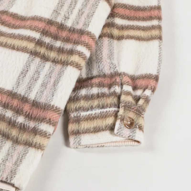 Rhythm Womens Long Check Shacket Latte-12