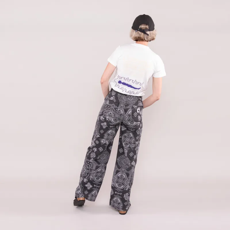 Carhartt WIP Womens Jens Pant Verse Print Black-4