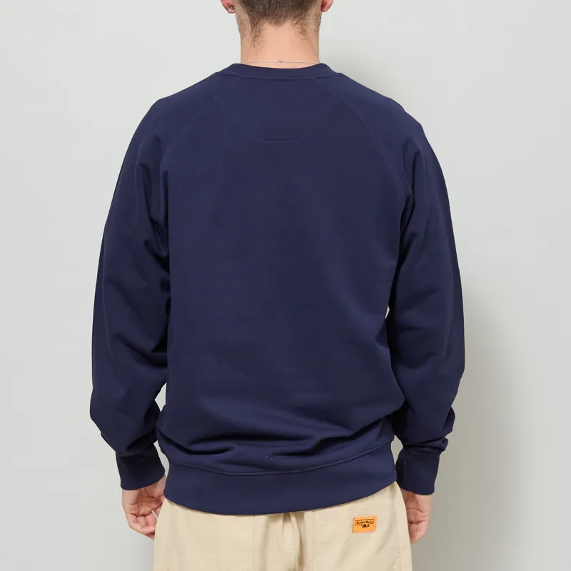 Penfield Original Logo Sweatshirt Navy Blazer-2