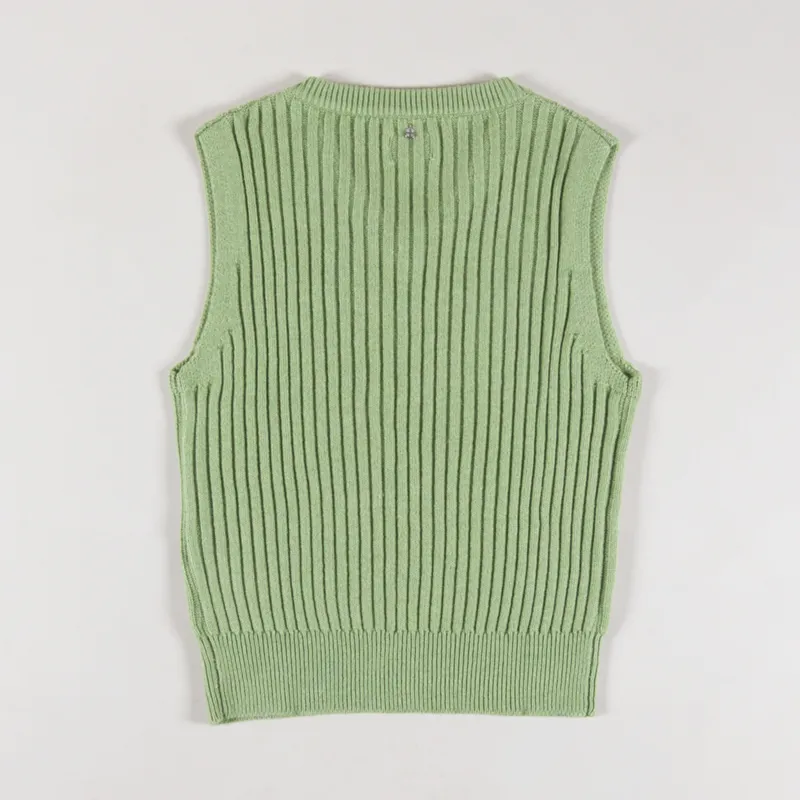 Rhythm Womens Shell Beach Sweater Vest Sage-5