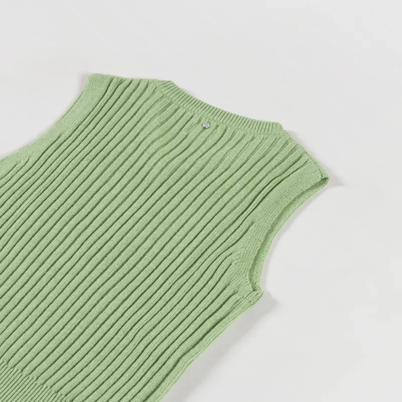 Rhythm Womens Shell Beach Sweater Vest Sage-7