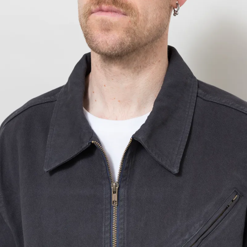 Dubbleware Crop Mechanic Jacket Dark Navy-5