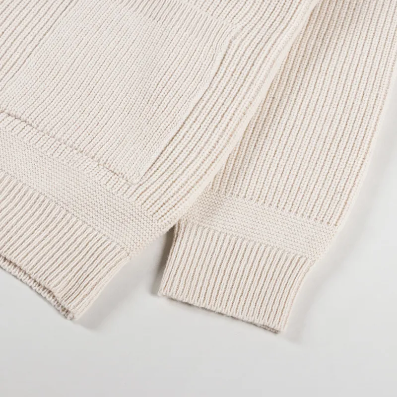 Frizmworks Heavy Wool Round Cardigan Cream-7