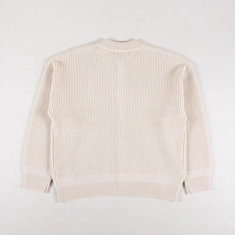 Frizmworks Heavy Wool Round Cardigan Cream-1