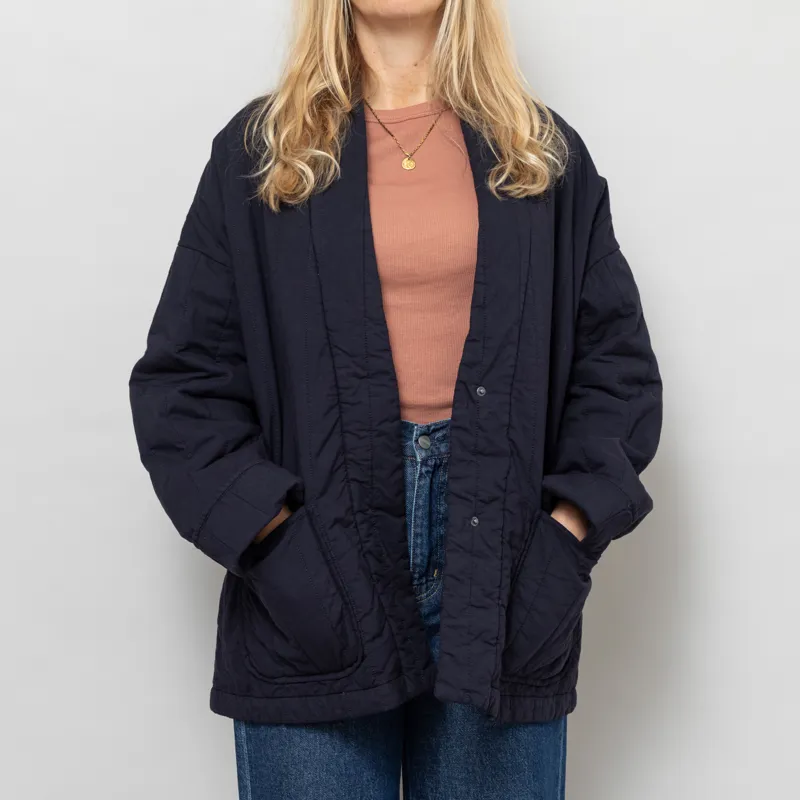 Girls Of Dust Womens EDO Quilted Jacket Inkt -1