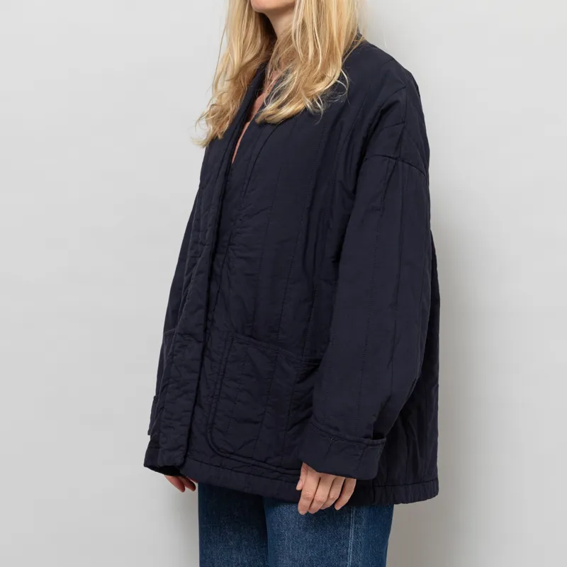 Girls Of Dust Womens EDO Quilted Jacket Inkt -3