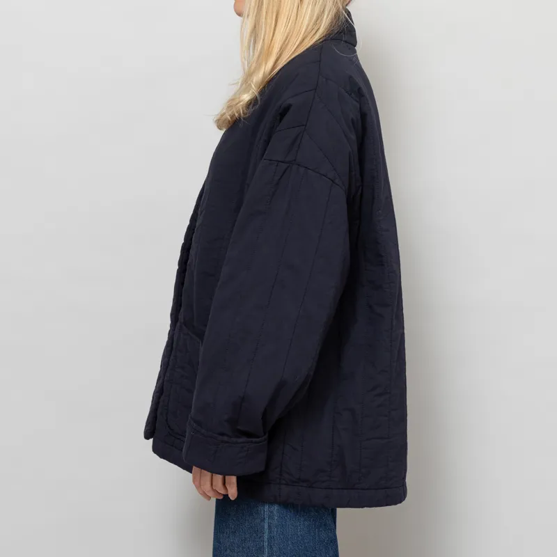 Girls Of Dust Womens EDO Quilted Jacket Inkt -4