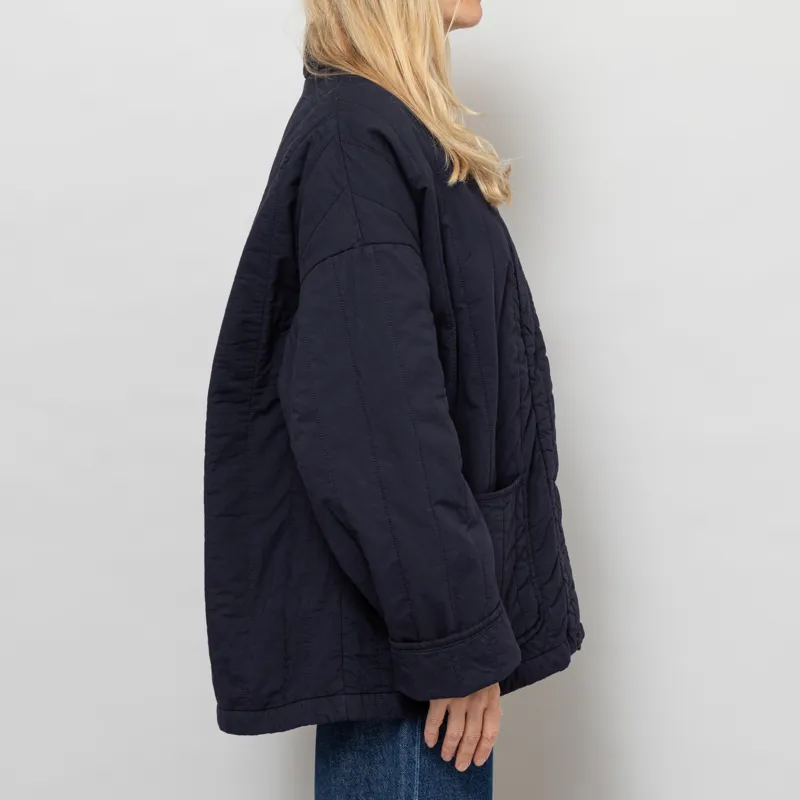 Girls Of Dust Womens EDO Quilted Jacket Inkt -6