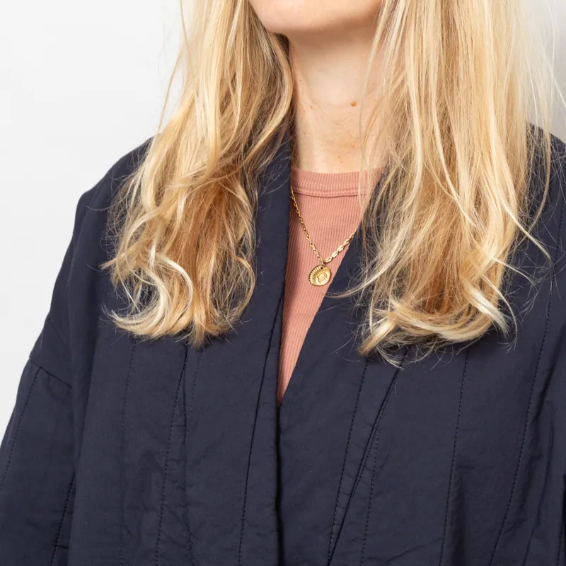 Girls Of Dust Womens EDO Quilted Jacket Inkt -7