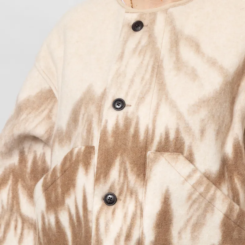 Girls of Dust Womens Nuclear Jacket Mountain Jacquard Cream Brown-6