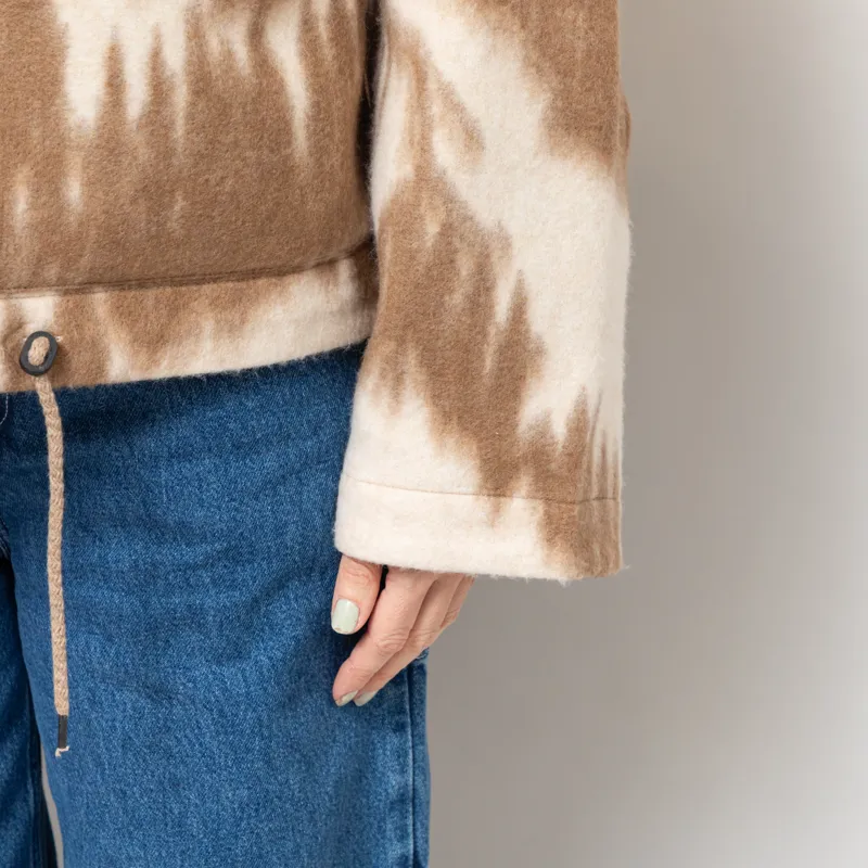 Girls of Dust Womens Nuclear Jacket Mountain Jacquard Cream Brown-8