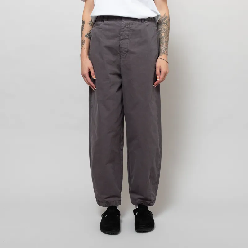 Girls Of Dust Womens Pasha Pants Gabardine Satin Asphalt