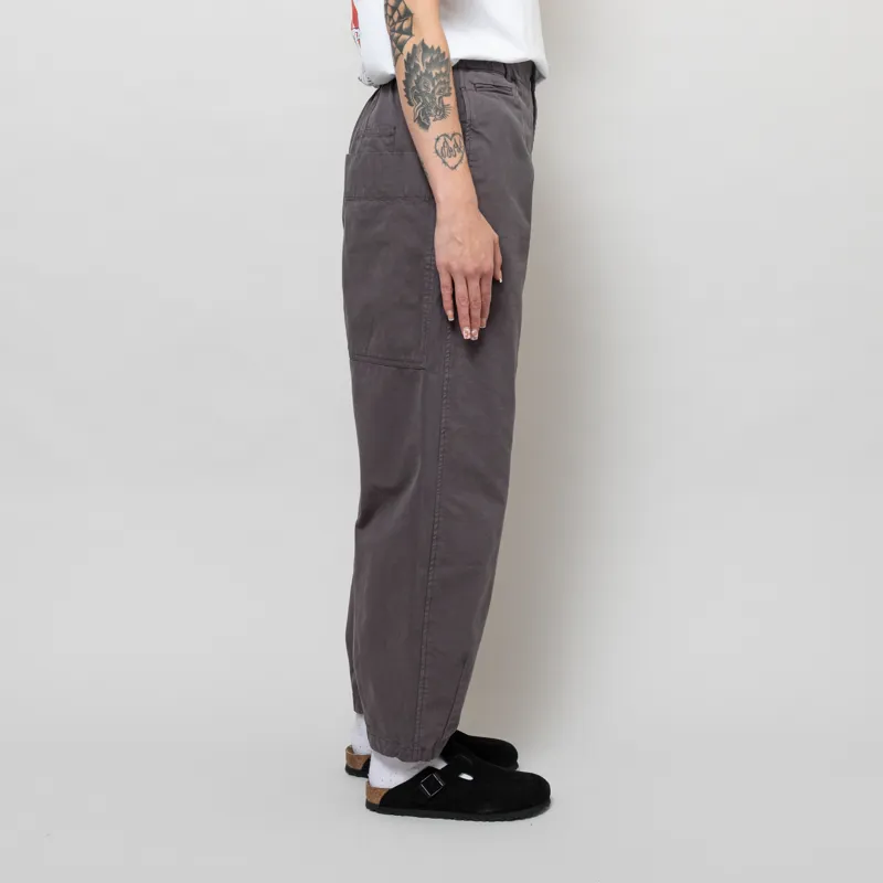 Girls Of Dust Womens Pasha Pants Gabardine Satin Asphalt-4