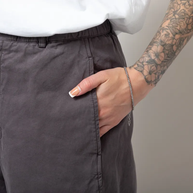 Girls Of Dust Womens Pasha Pants Gabardine Satin Asphalt-8