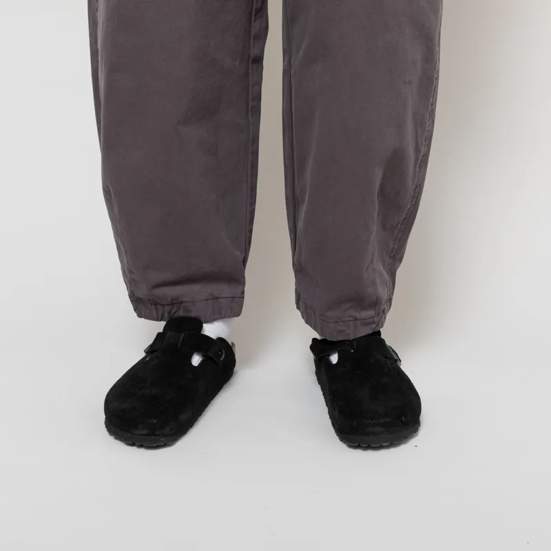 Girls Of Dust Womens Pasha Pants Gabardine Satin Asphalt-5