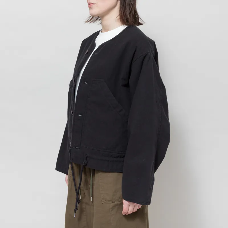 Girls of Dust Womens Neutron Jacket Padded Cotton Faded Black-1