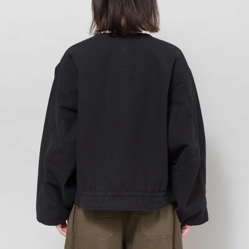 Girls of Dust Womens Neutron Jacket Padded Cotton Faded Black-2