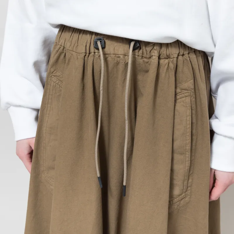 Girls of Dust Womens Meadow Skirt Cotton Linen Canteen Green-3