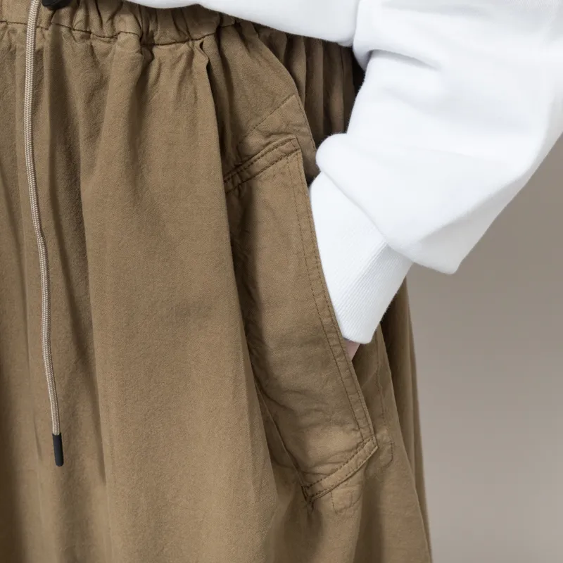 Girls of Dust Womens Meadow Skirt Cotton Linen Canteen Green-6