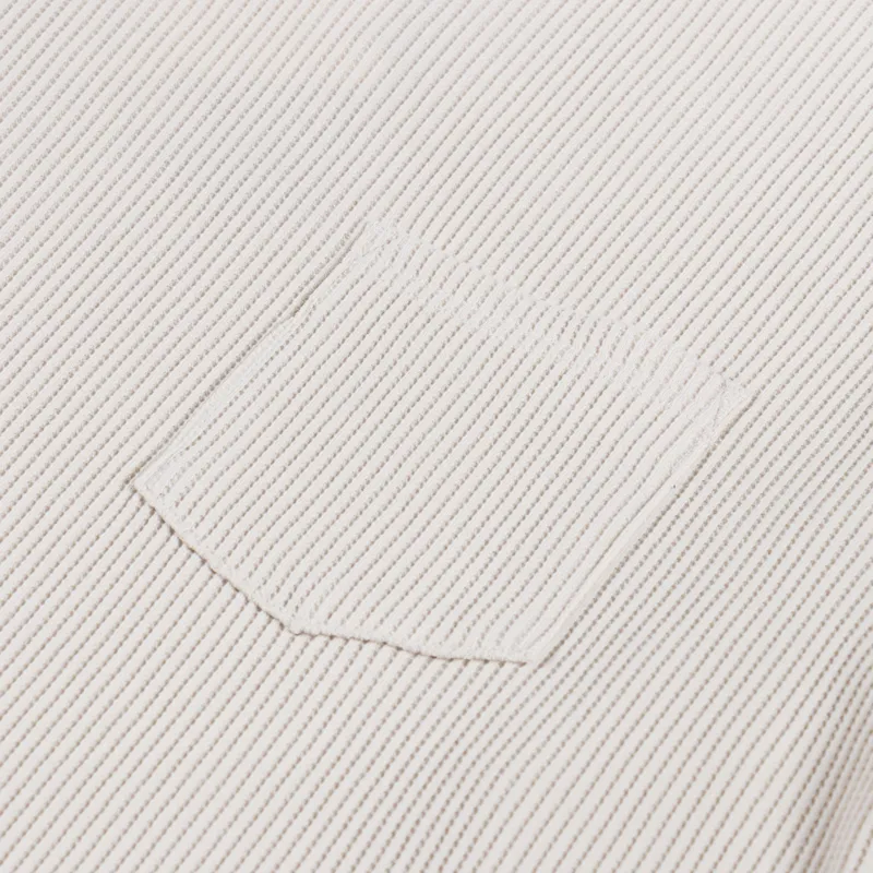 Frizmworks Oversized Waffle Pocket T Shirt Cream-4