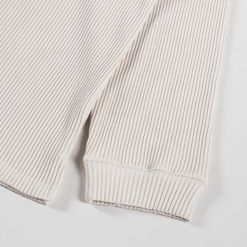 Frizmworks Oversized Waffle Pocket T Shirt Cream-7