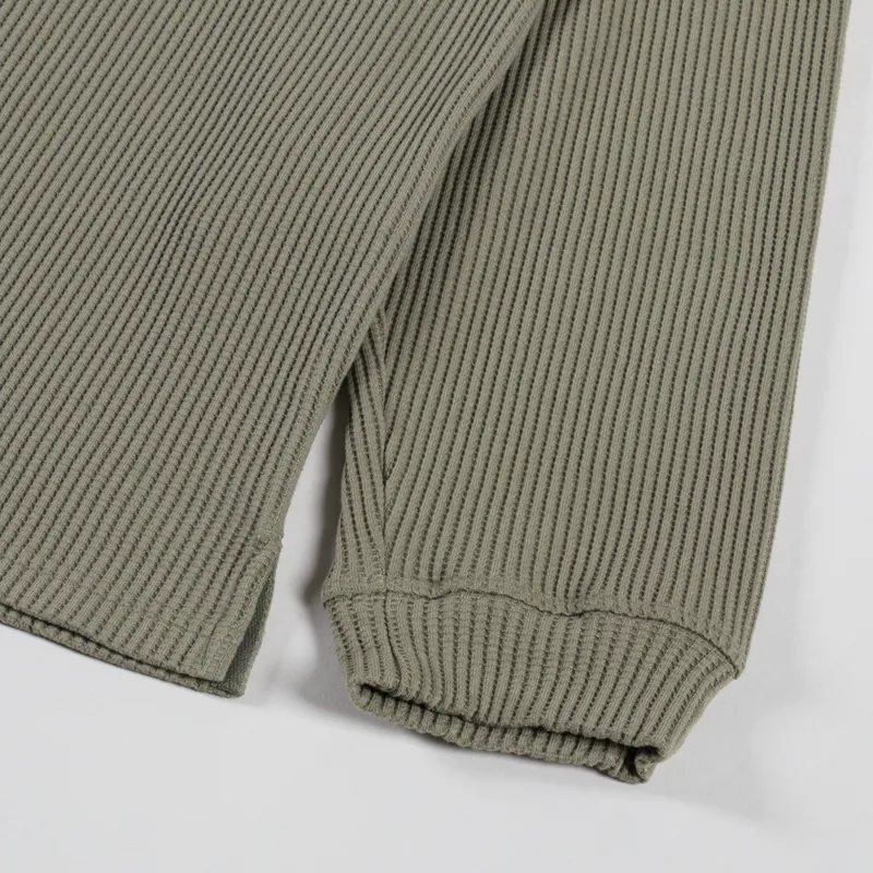 Frizmworks Oversized Waffle Pocket T Shirt Olive-6