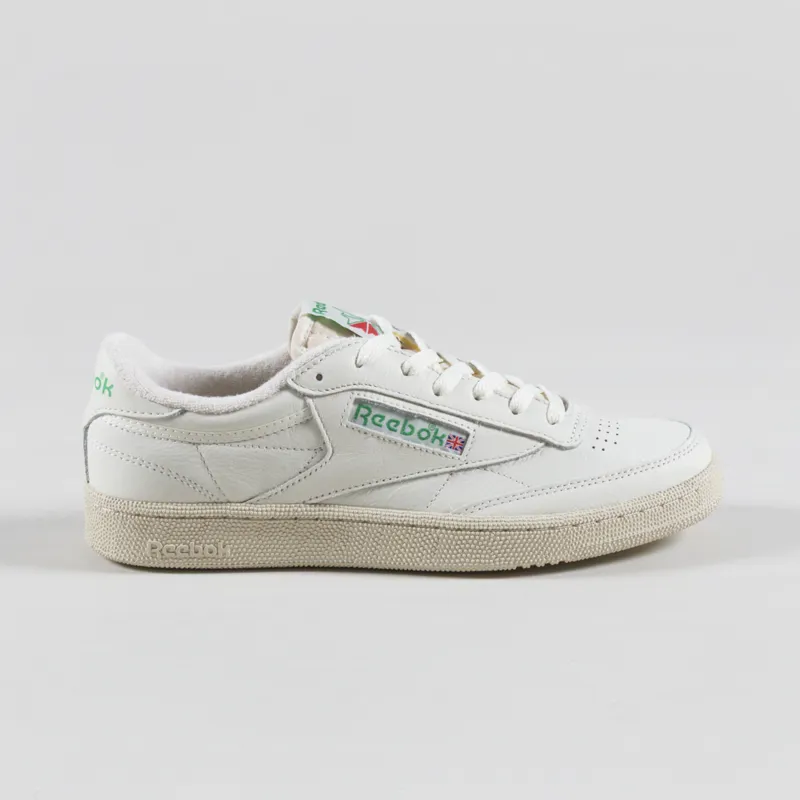 Reebok Club C Vintage Shoes Chalk Paper White Glen Green-2