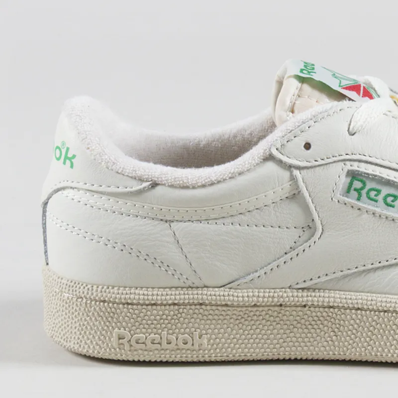 Reebok Club C Vintage Shoes Chalk Paper White Glen Green-4