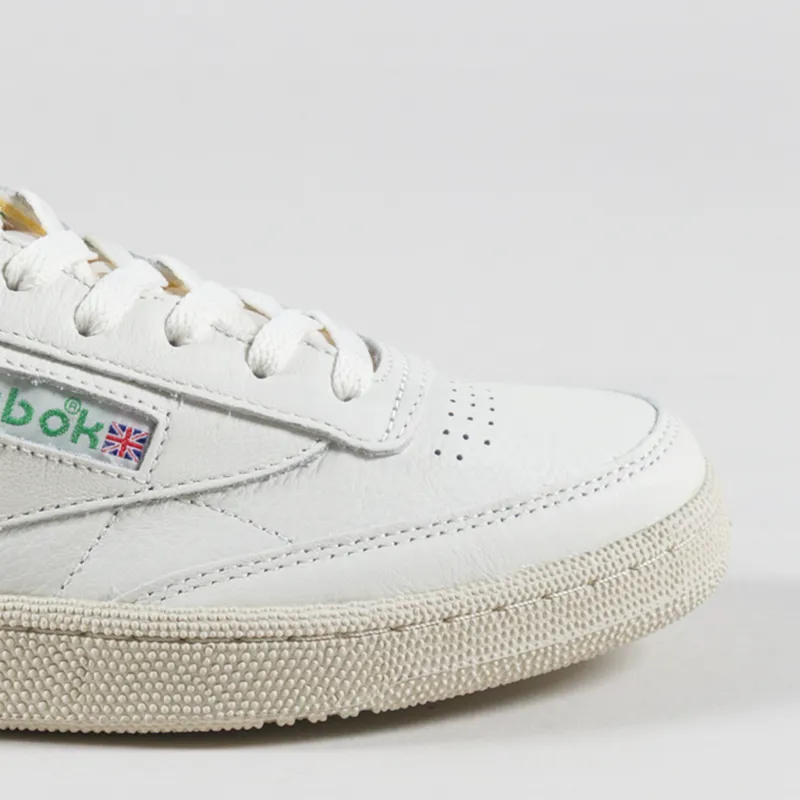 Reebok Club C Vintage Shoes Chalk Paper White Glen Green-5