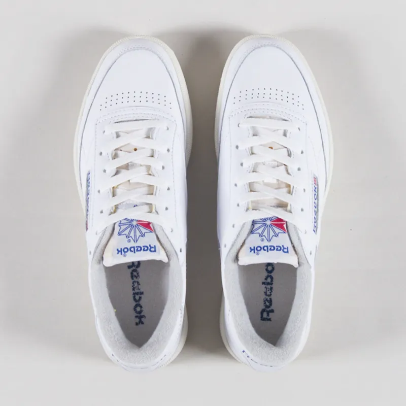 Reebok Club C Vintage Shoes White Chalk Vector Blue-6