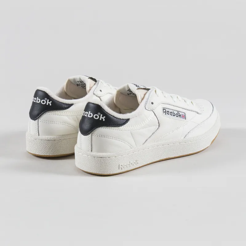 Reebok Club C Vintage Shoes Chalk Black Gum-1