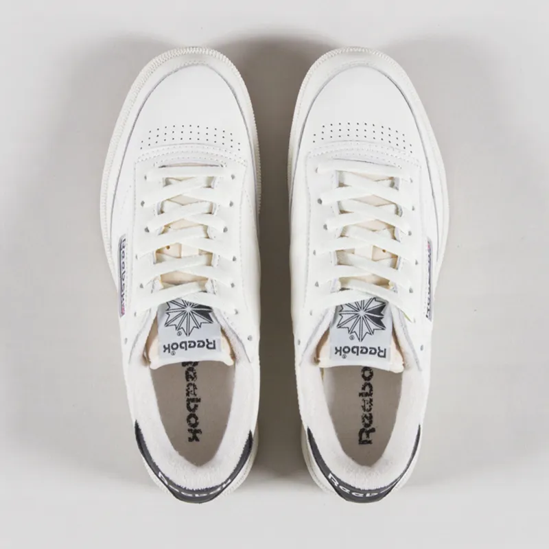 Reebok Club C Vintage Shoes Chalk Black Gum-3