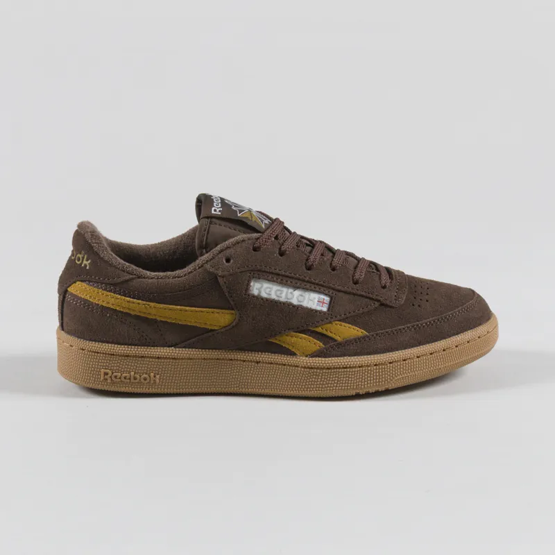 Reebok Club C Revenge Vintage Shoes Simplebrown Trophygold Gum-2