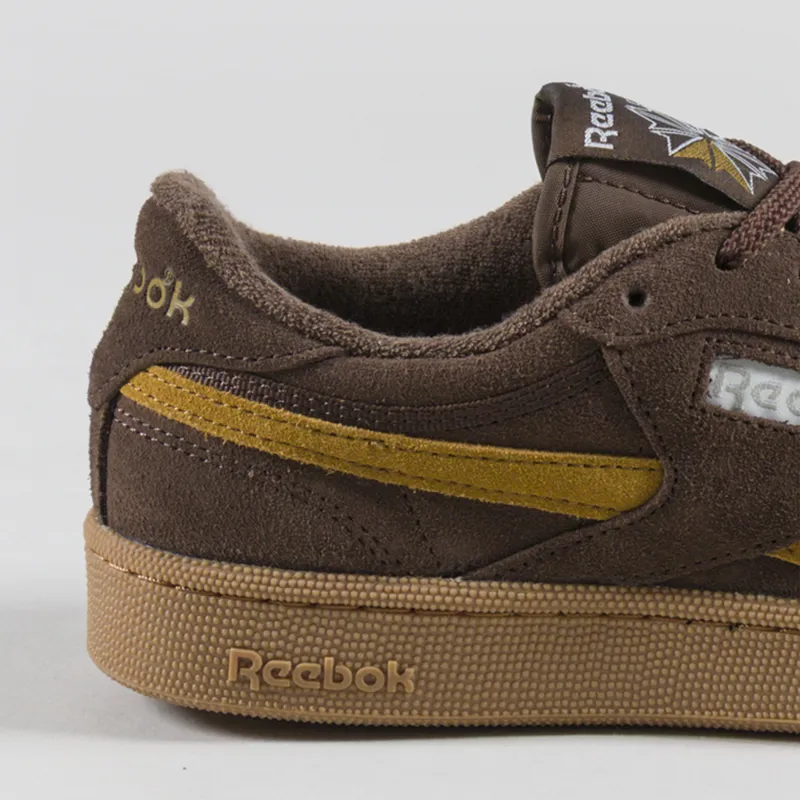 Reebok Club C Revenge Vintage Shoes Simplebrown Trophygold Gum-4